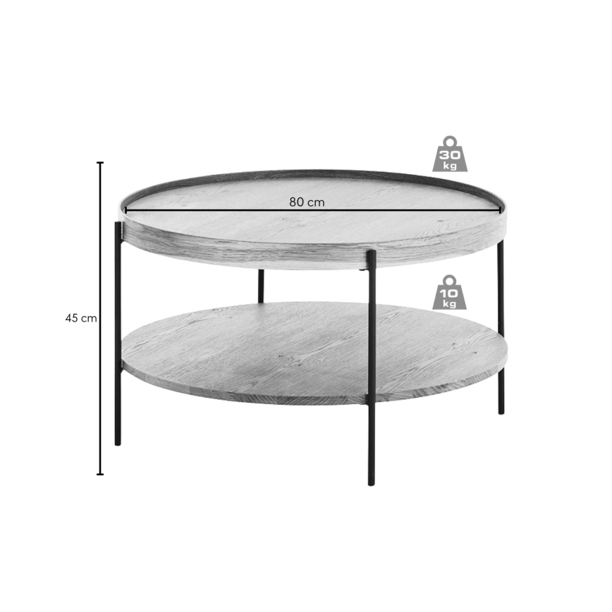 Холна масичка FURNI, дъб