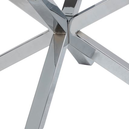 Холна масичка LUCA 82 см прозрачна/сребриста