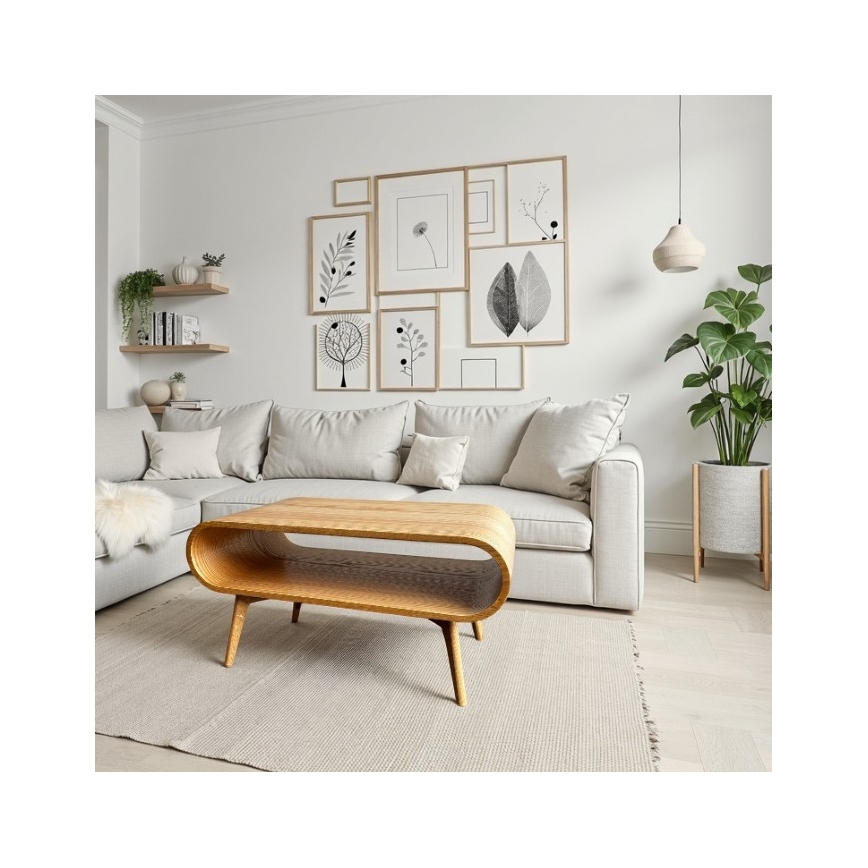Холна масичка NOVA 90 x 55 см, дъб