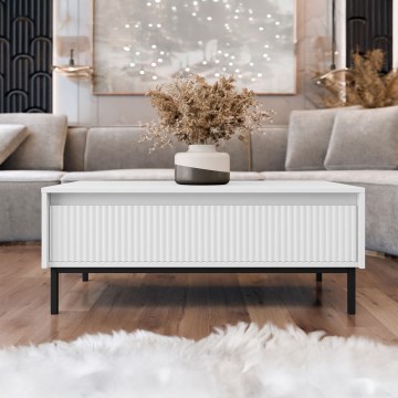 Холна масичка OZMI 100x40 см бяла