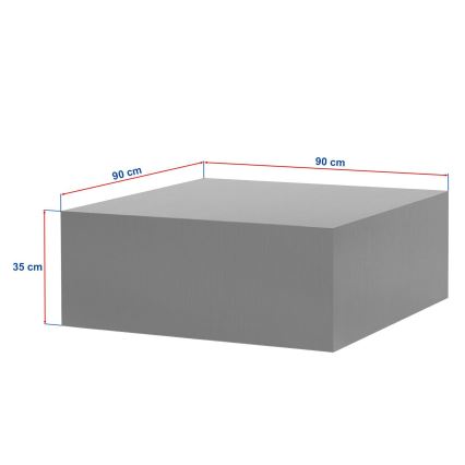 Холна масичка PRIZMA 90x90 см дъб