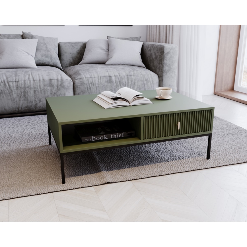 Холна масичка SUE зелена/черна