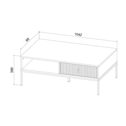 Холна масичка SUE зелена/черна