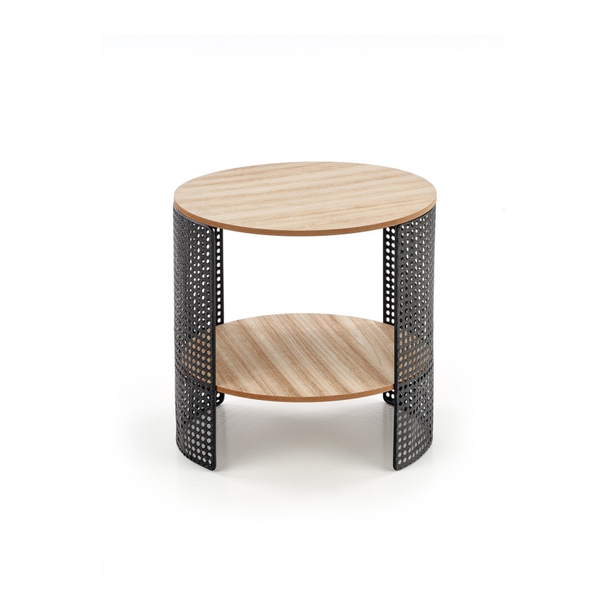 Холна масичка TRAFICA 41 x 41 см черна/бежова