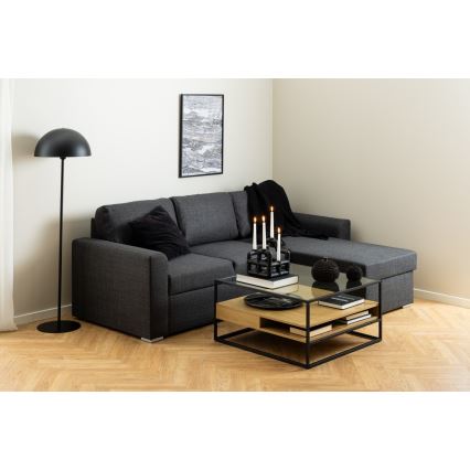 Холна масичка ZEIN дъб/черно