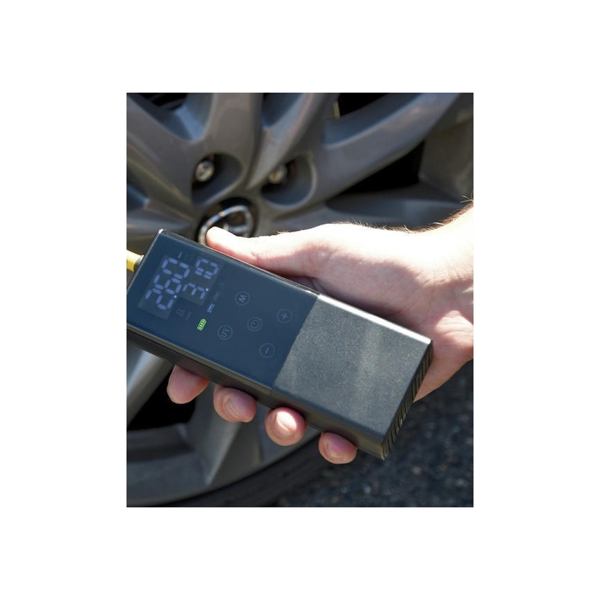 Цифров джобен компресор 4000 mAh 5V черен