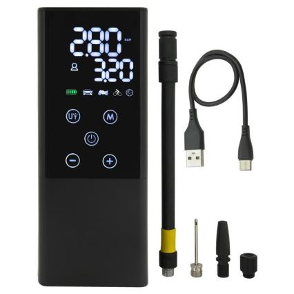Цифров джобен компресор 4000 mAh 5V черен