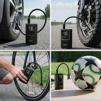 Цифров джобен компресор 5V 4000 mAh черен