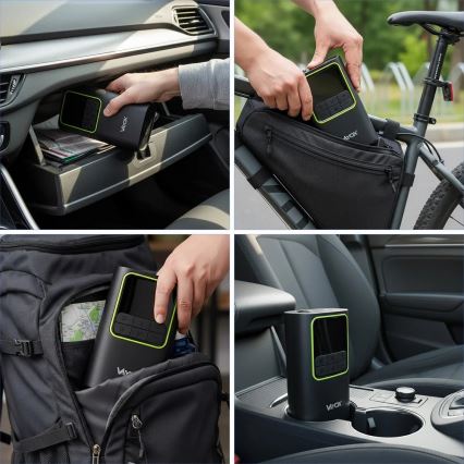 Цифров джобен компресор 5V 4000 mAh черен