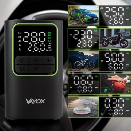 Цифров джобен компресор 5V 4000 mAh черен