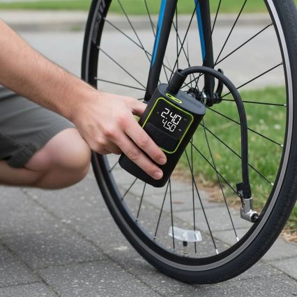 Цифров джобен компресор 5V 4000 mAh черен