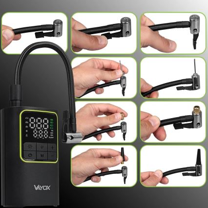 Цифров джобен компресор 5V 4000 mAh черен