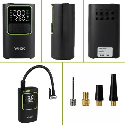 Цифров джобен компресор 5V 4000 mAh черен