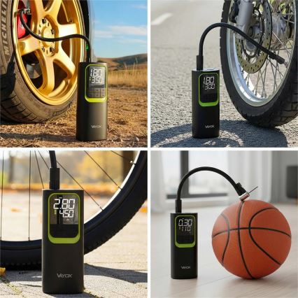 Цифров джобен компресор 5V 8000 mAh черен