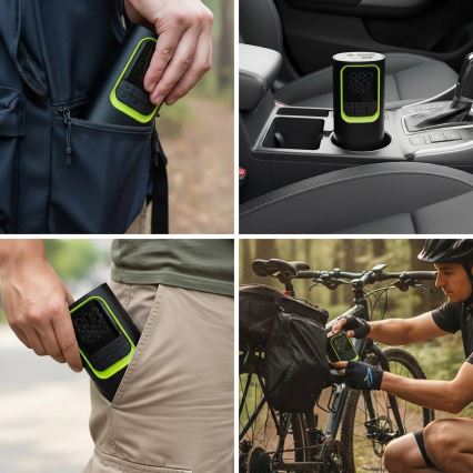 Цифров джобен компресор 5V 8000 mAh черен