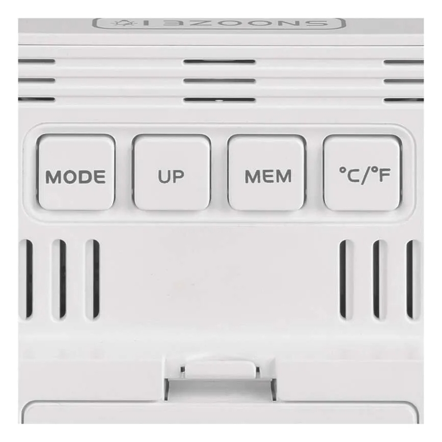 Цифров термометър с хигрометър 1xAA бял