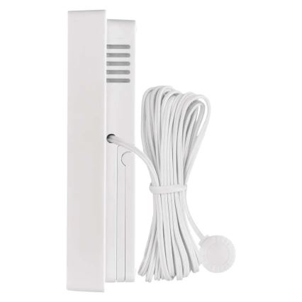 Цифров термометър с хигрометър 2xAAA бял