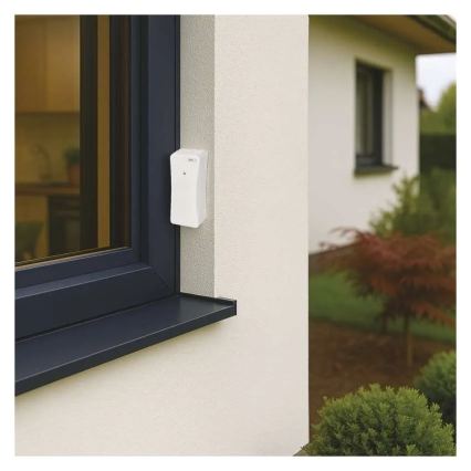 Цифров термометър с влагомер 2xAAA бял