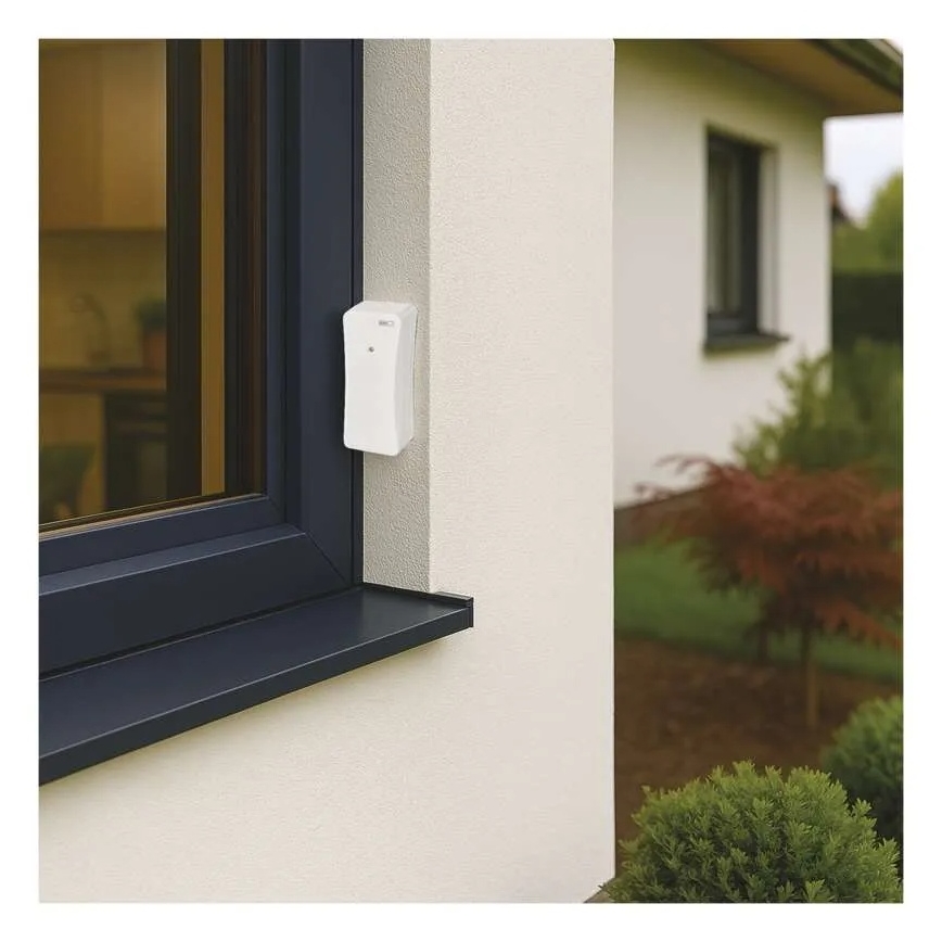 Цифров термометър с влагомер 2xAAA бял