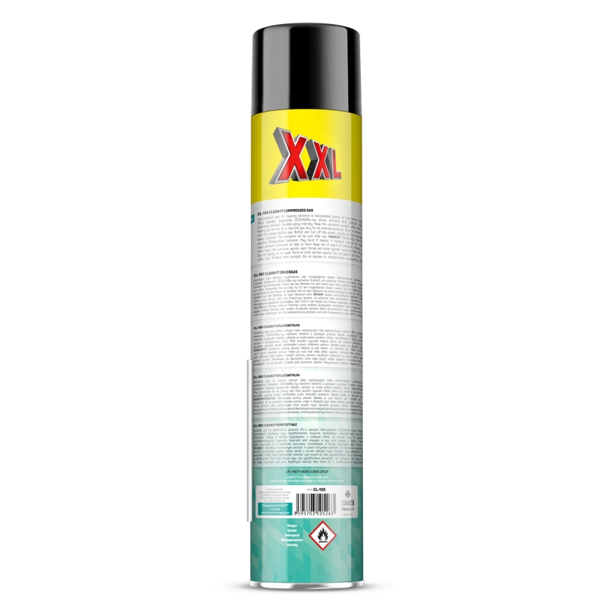 CLEAN IT CL-105 - Сгъстен въздух за почистване на електронни устройства 750 мм