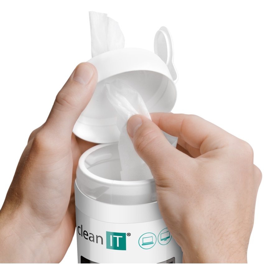 CLEAN IT CL-141 - Мокри кърпички за почистване на екрани 100 бр.