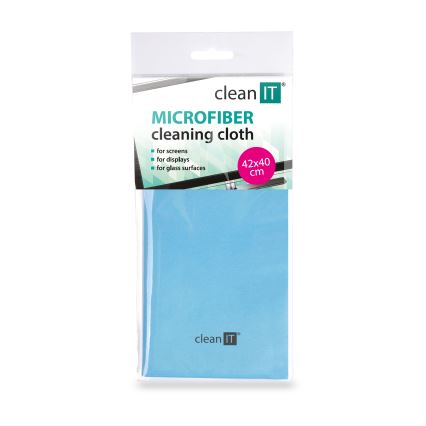 CLEAN IT CL-700 - Микрофибърна кърпа за почистване 40x42 см син