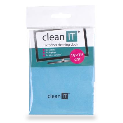 CLEAN IT CL-710 - Микрофибърна кърпа за почистване 19x19 см син