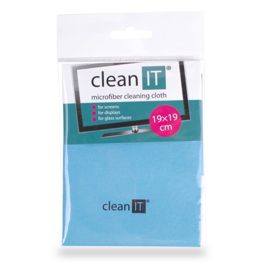 CLEAN IT CL-710 - Микрофибърна кърпа за почистване 19x19 см син