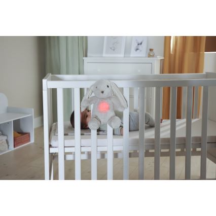 Cloud B - Приятел за гушкане с мелодия и светлина зайче + USB