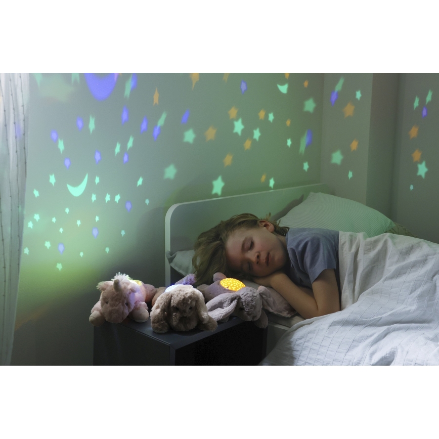 Cloud B - Приятел за гушкане с прожектор 2xAAA еднорог