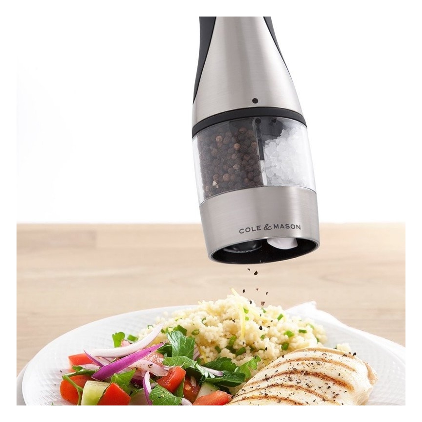 Cole&Mason - Електрическа мелница за подправки 2в1 KEW 6xAAA 21 cm