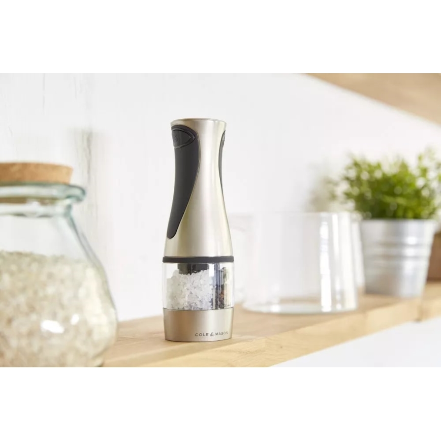 Cole&Mason - Електрическа мелница за подправки 2в1 KEW 6xAAA 21 cm
