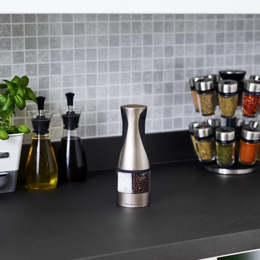 Cole&Mason - Електрическа мелница за подправки 2в1 KEW 6xAAA 21 cm