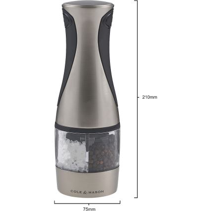 Cole&Mason - Електрическа мелница за подправки 2в1 KEW 6xAAA 21 cm