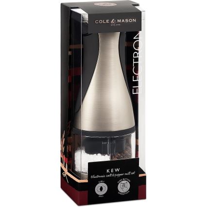 Cole&Mason - Електрическа мелница за подправки 2в1 KEW 6xAAA 21 cm
