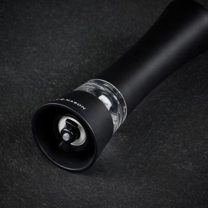 Cole&Mason - Електрическа мелничка за сол или пипер BURFORD 4xAAA 18 см черен