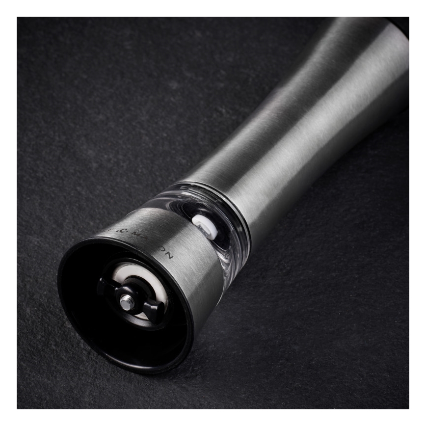 Cole&Mason - Електрическа мелница за сол или пипер BURFORD 4xAAA 18 см матов хром