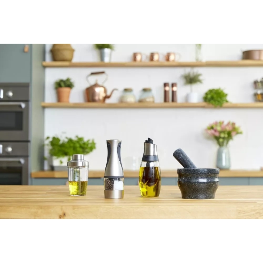 Cole&Mason - Гранитно хаванче с чук GRANITE Ø 18 см гранит/черно