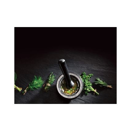 Cole&Mason - Гранитно хаванче с пестик GRANITE Ø 14 см гранит/черен