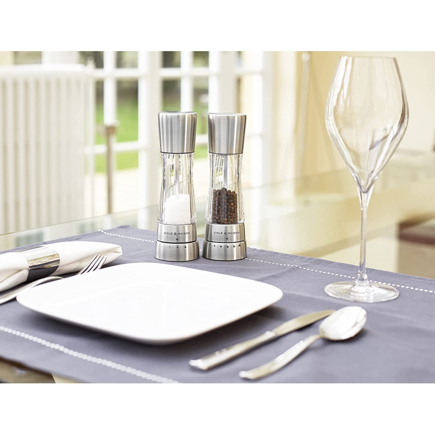 Cole&Mason - Мелничка за пипер DERWENT 19 см лъскав хром
