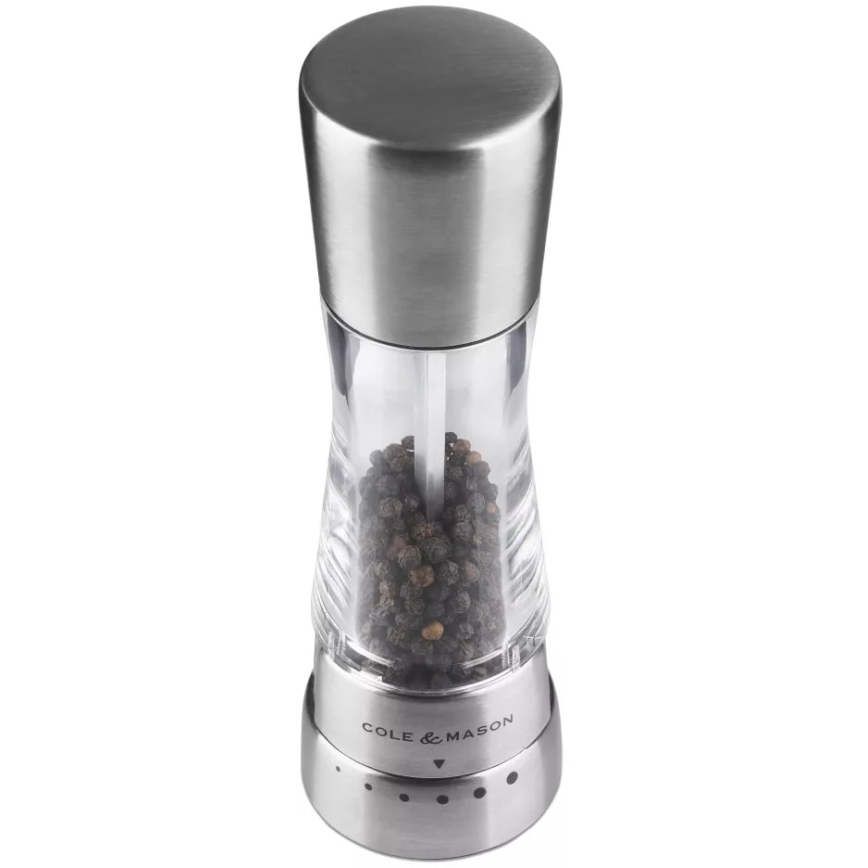 Cole&Mason - Мелничка за пипер DERWENT 19 см лъскав хром