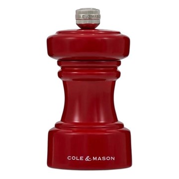 Cole&Mason - Мелничка за пипер HOXTON 10,4 см бук/червен