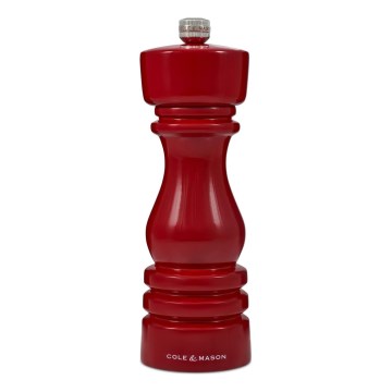 Cole&Mason - Мелничка за пипер LONDON 18 см бук/червен
