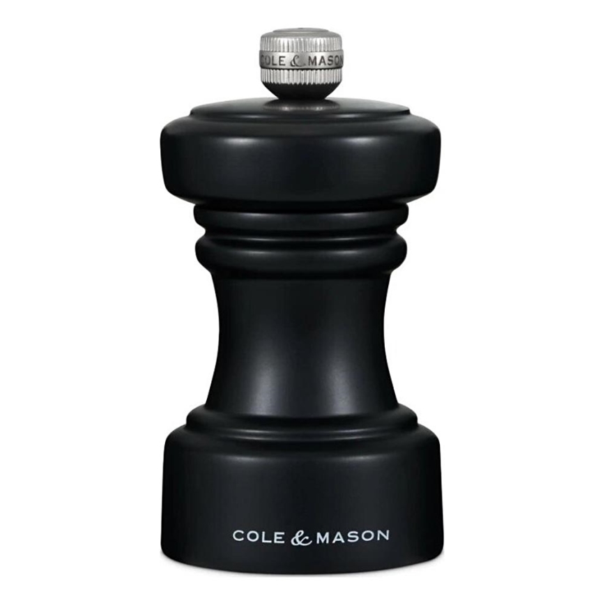 Cole&Mason - Мелничка за пипер HOXTON 10,4 см бук/матов черен