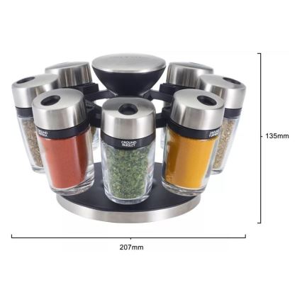 Cole&Mason - Въртяща стойка с подправки MASTER 9 части