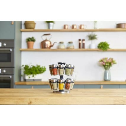 Cole&Mason - Въртяща се стойка с подправки MASTER 17 части