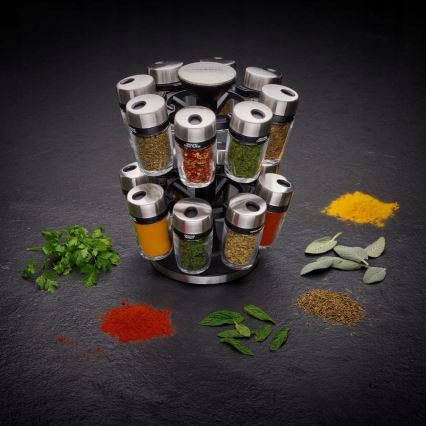 Cole&Mason - Въртяща се стойка с подправки MASTER 17 части