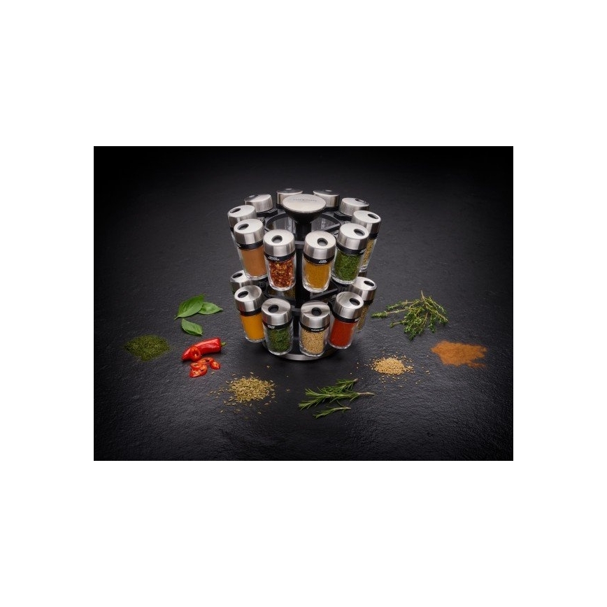 Cole&Mason - Въртяща се стойка с подправки MASTER 21 части