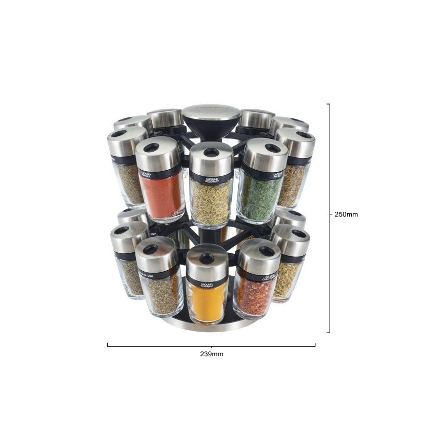 Cole&Mason - Въртяща се стойка с подправки MASTER 21 части