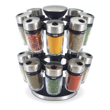 Cole&Mason - Въртяща се стойка с подправки MASTER 17 части